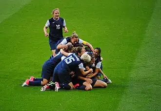 Photo of the US Women's Soccer Team in 2012