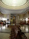 The Grand Hall with the fountain.