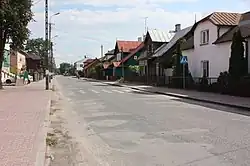 Kościuszki street in Sadowne