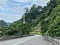 Federal Route FT 102 near Ulu Jelai, Pahang, eastbound towards Sungai Koyan. Along with FT 59, it forms a connection between Tapah in the west and Sungai Koyan in the east.