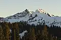 Unicorn Peak (left) and Foss Peak (right) in winter