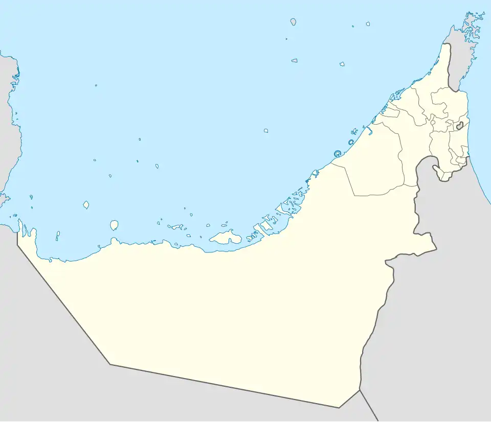 2012 European Tour is located in United Arab Emirates