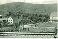 The United Mica Company operated this mill between 1909 and 1916. Image c. 1909