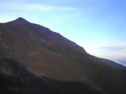 Unnamed lesser peak, viewed from Kem Botak