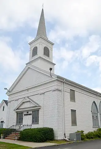 Upper Meeting House of the Baptist Church now known as Holmdel Community Church of the UCC, built 1809