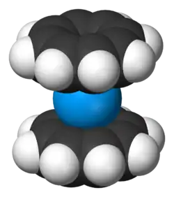 Uranocene space-filling model