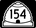 State Route 154 marker