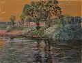 Trees on water
