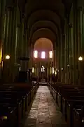 View down the nave looking east