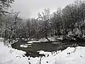 Erode the dam - middle stream of the river Gradac