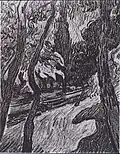 Trees in the Garden of Saint-Paul Hospital October 1889 Private Collection (F731)