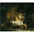 Gerbrand van den Eeckhout, The Satyr and the Peasant