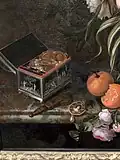 Detail of the jewelry box