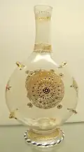 Glass flask, 16th-17th century.