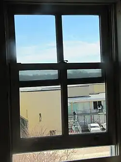 View of the Lorraine Motel from the bathroom window of room 5B.