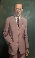 Ignazio Vigoni (1905-1983), postmortem portrait by N. Friedrich (2003), Villa Vigoni