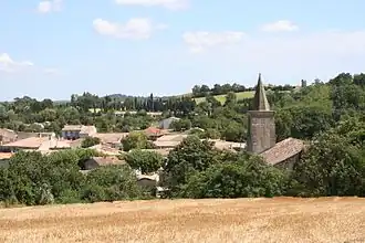 A general view of Saint-Papoul