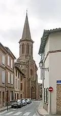 St. Michael's Church. Facade and bell tower