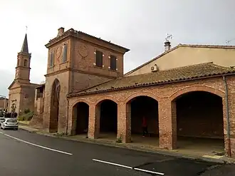 The church in Villeneuve-Tolosane