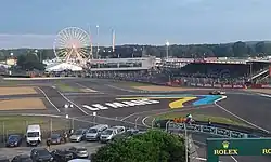 View of the Ford Chicanes as viewed from slightly above the ground