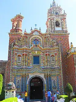 Baroque&nbsp;– Church of San Francisco Acatepec, San Andrés Cholula, Mexico, unknown artchitect, 17th–18th centuries