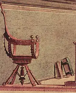 An ornate chair