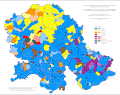 Ethnic map of Vojvodina, 1953