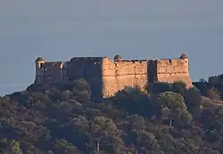 North-west side of the fort during sunset.