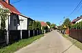 Buildings in the middle part of Wąglik as seen from E