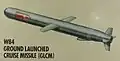 The GLCM missile showing the W84 location (LLNL drawing)