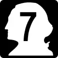 State Route 7 marker