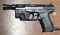 P99 TA with laser unit and flash suppressor