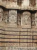 Close up of bas-relief