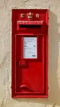 Wall mounted post box in Mdina, Malta