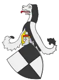 Arms of the Hohenzollerns with crest