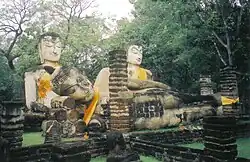 Reclining Buddha statue in Wat Phra Kaeo