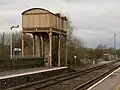 The Grade II listed water tank