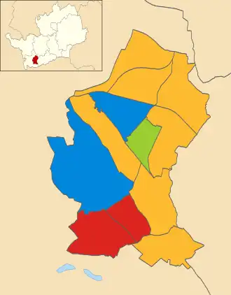2010 results map