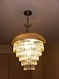 Wedding Cake chandelier with waterfall design