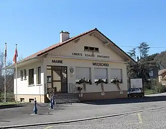 The town hall in Wegscheid