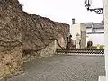 Remnants of the defensive wall built about 1300