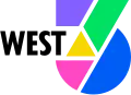 Logo of the predecessor of WDR Fernsehen called West 3 (1988–1994)