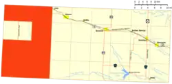 Location of West Bowman