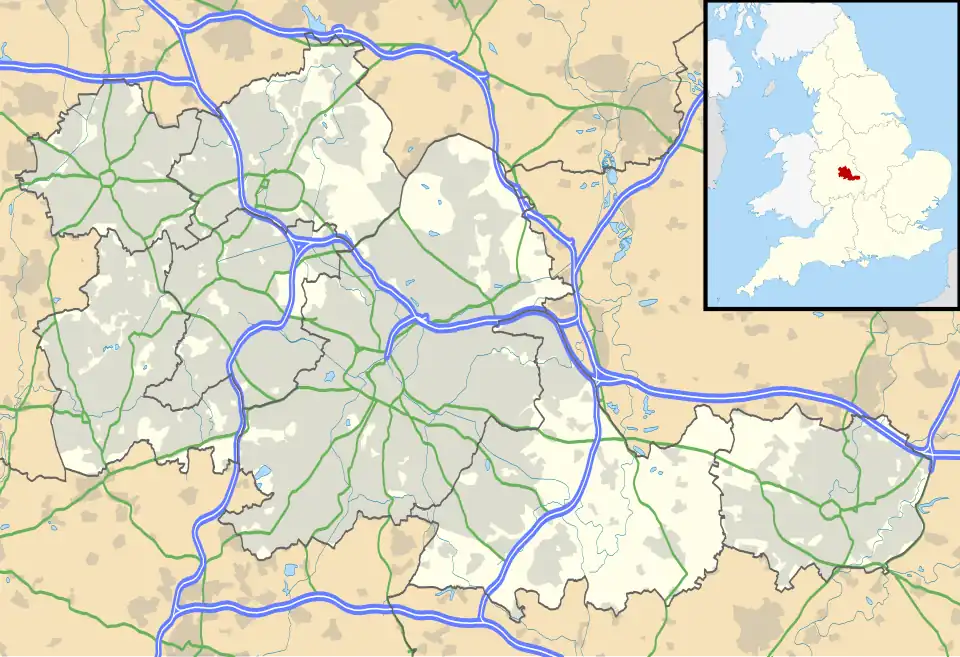 Metchley Fort is located in West Midlands county