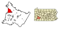 Location of Murrysville in Westmoreland County, Pennsylvania.