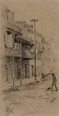 Where Dwelt the Aristocracy Vieux Carre Robert Bledsoe Mayfield