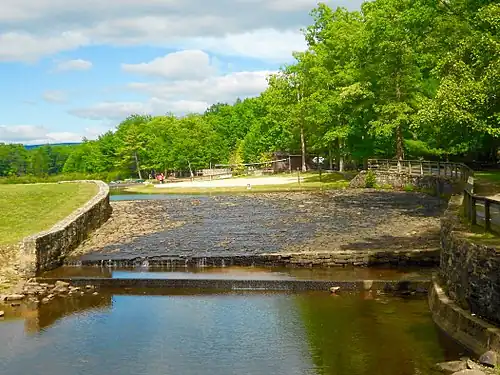 Dam spillway