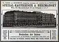 Advertisement in Die Muskete, 1912