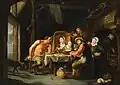 Willem van Herp, The Satyr and the Peasant,