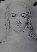 A Head of a Young Woman, Butlin #686 recto c 1820 183x188mm – McGill University Library, Montreal
